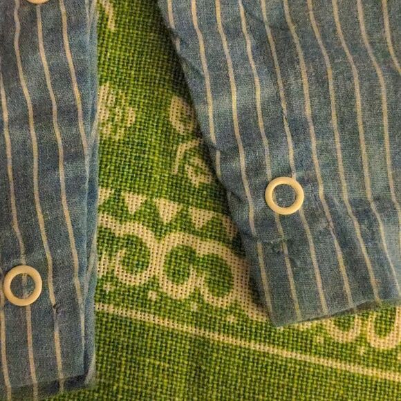 Her Majesty vintage blue and white striped overalls‎ - Picture 7 of 8